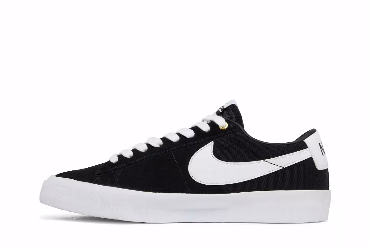 Nike Zoom Blazer Low Pro GT SB Black White, view 4