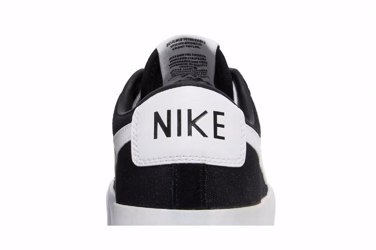 Nike Zoom Blazer Low Pro GT SB Black White, view 8