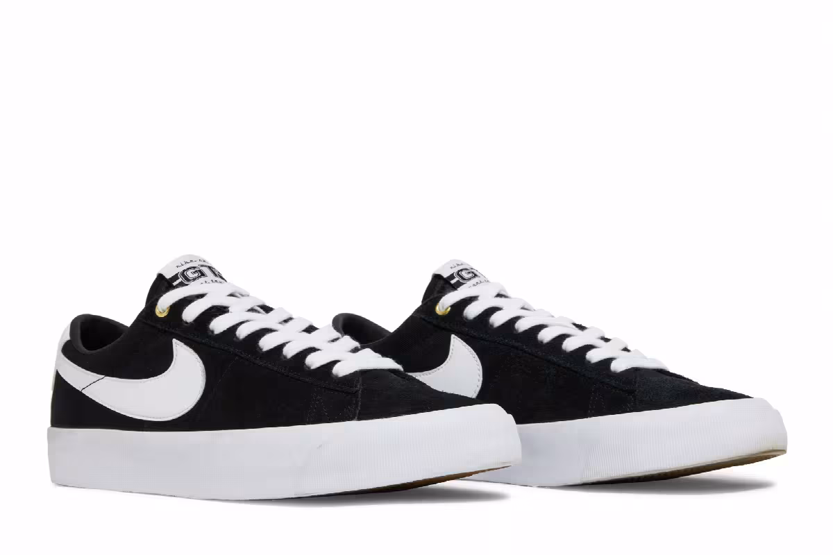 Nike Zoom Blazer Low Pro GT SB Black White, view 9