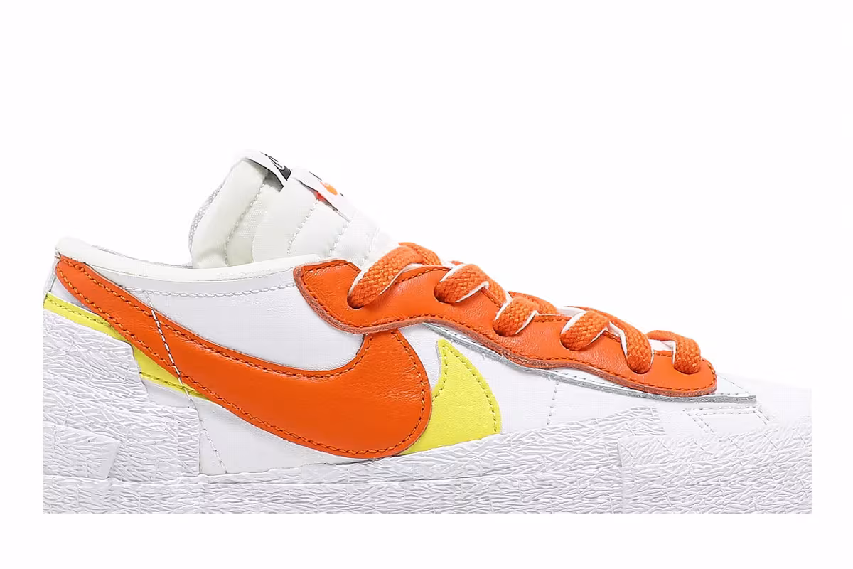 sacai x Nike Blazer Low Magma Orange, view 3