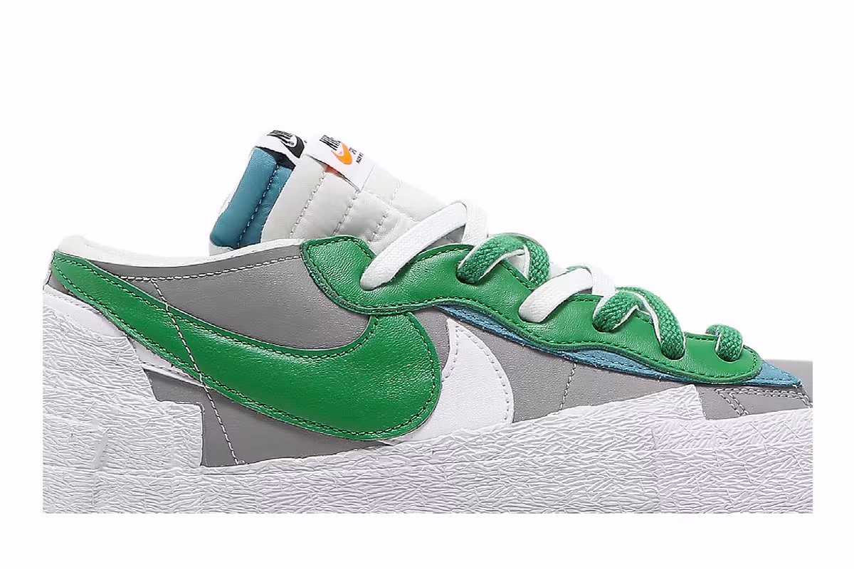 sacai x Nike Blazer Low Classic Green, view 3