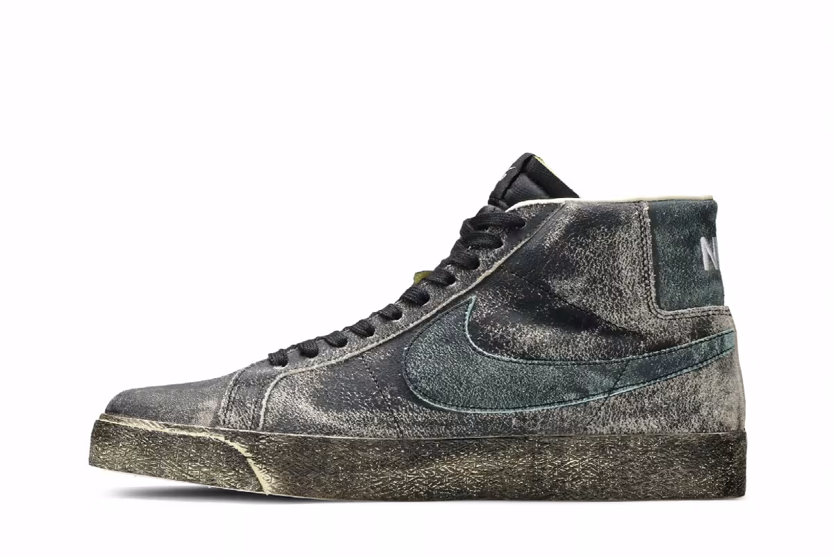 Nike Zoom Blazer Mid Premium SB Faded Black, view 4