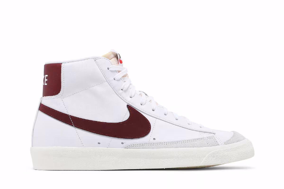 Nike Blazer Mid White Team Red, view 2
