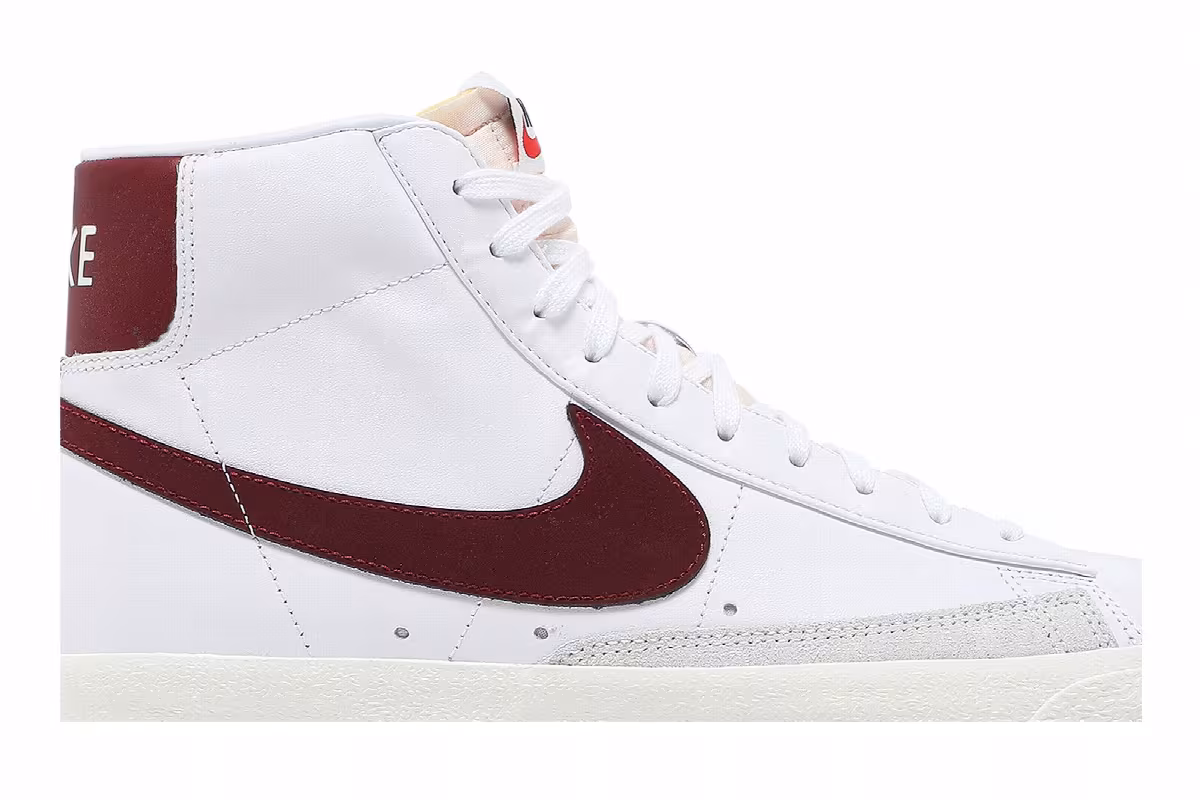 Nike Blazer Mid White Team Red, view 3