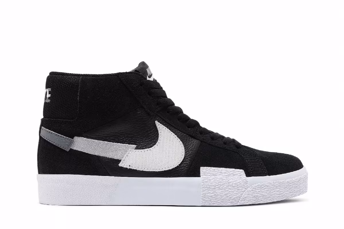 Nike Zoom Blazer Mid Premium SB Mosaic Pack - Black Wolf Grey, view 2