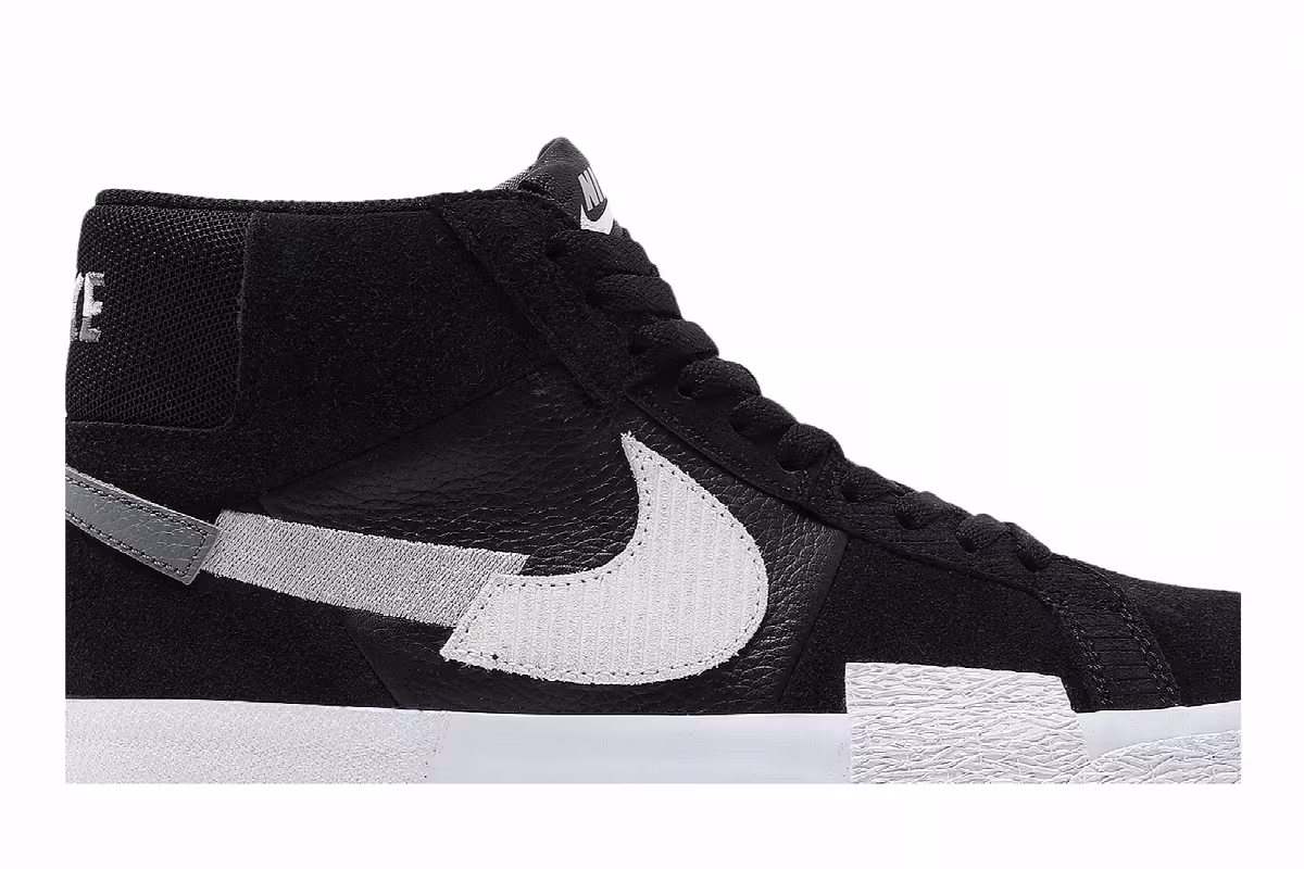 Nike Zoom Blazer Mid Premium SB Mosaic Pack - Black Wolf Grey, view 3