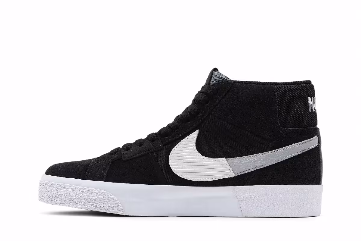 Nike Zoom Blazer Mid Premium SB Mosaic Pack - Black Wolf Grey, view 4