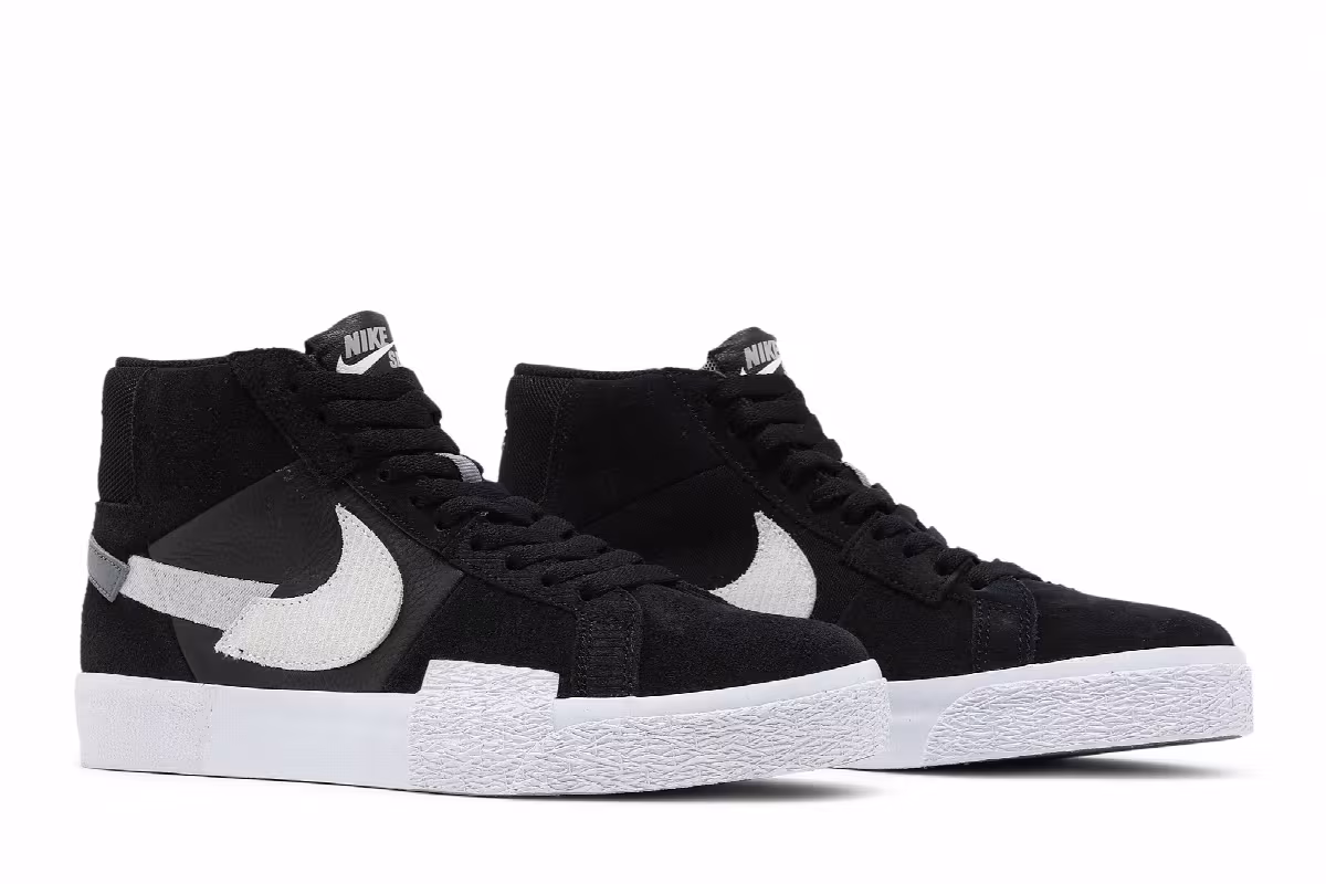Nike Zoom Blazer Mid Premium SB Mosaic Pack - Black Wolf Grey, view 9