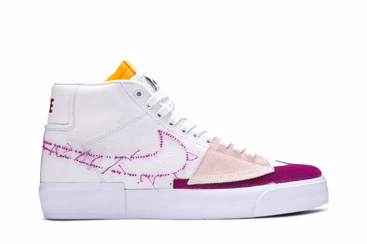 Nike Zoom Blazer Mid Edge SB White Viotech, view 2