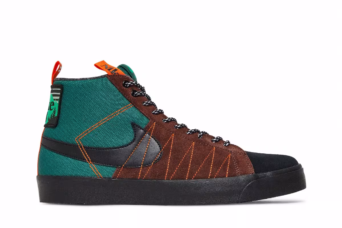 Nike Blazer Mid Premium SB Acclimate Pack - Noble Green, view 2