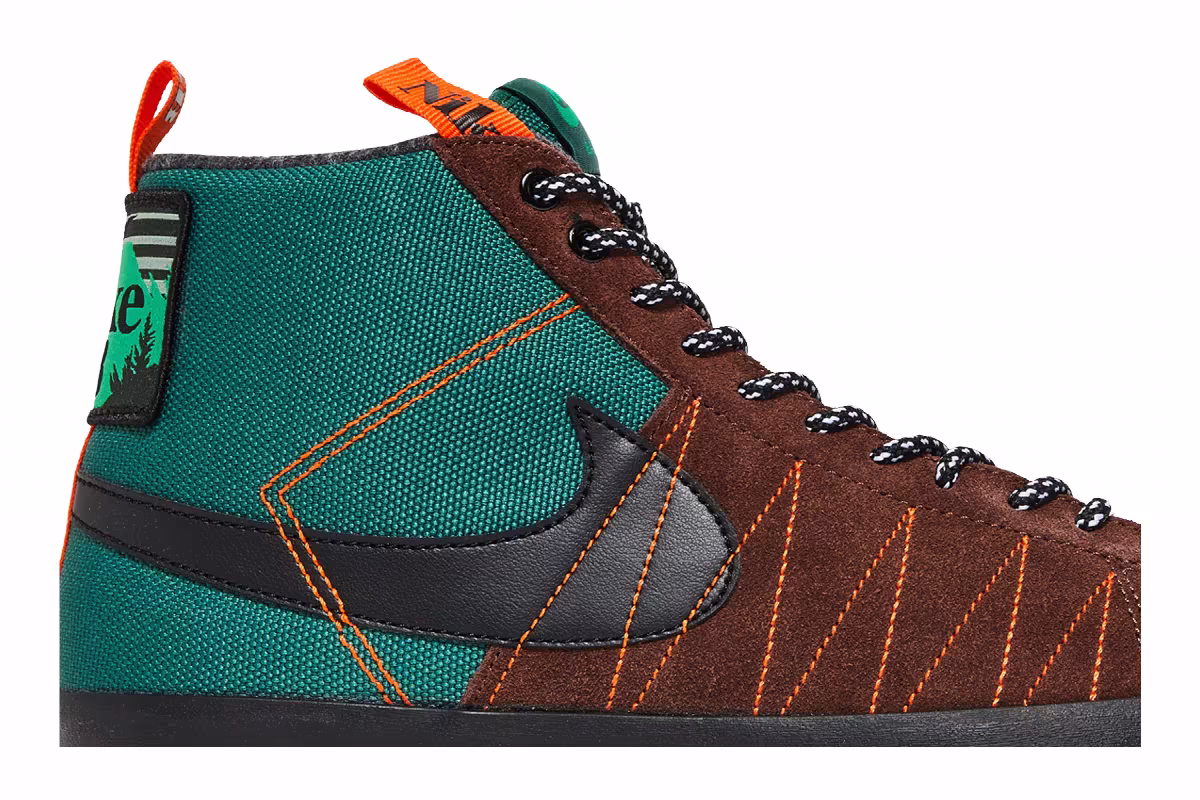 Nike Blazer Mid Premium SB Acclimate Pack - Noble Green, view 3