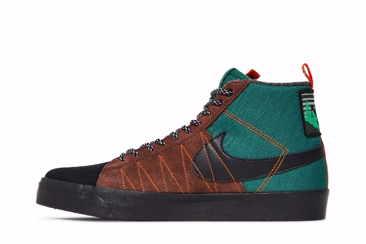 Nike Blazer Mid Premium SB Acclimate Pack - Noble Green, view 4