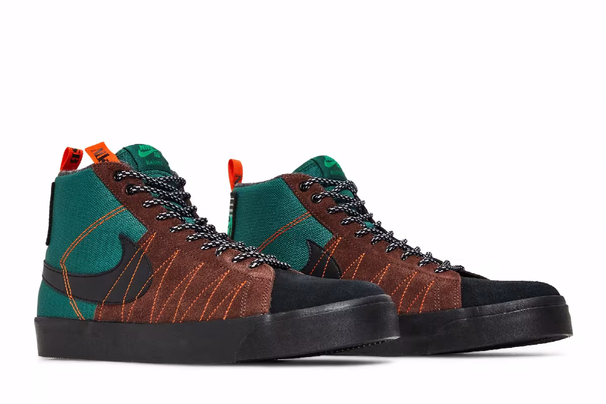 Nike Blazer Mid Premium SB Acclimate Pack - Noble Green, view 9
