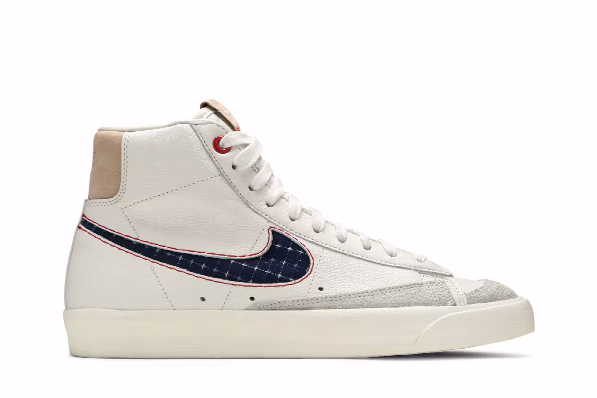Denham x Nike Blazer Mid Sail, view 2