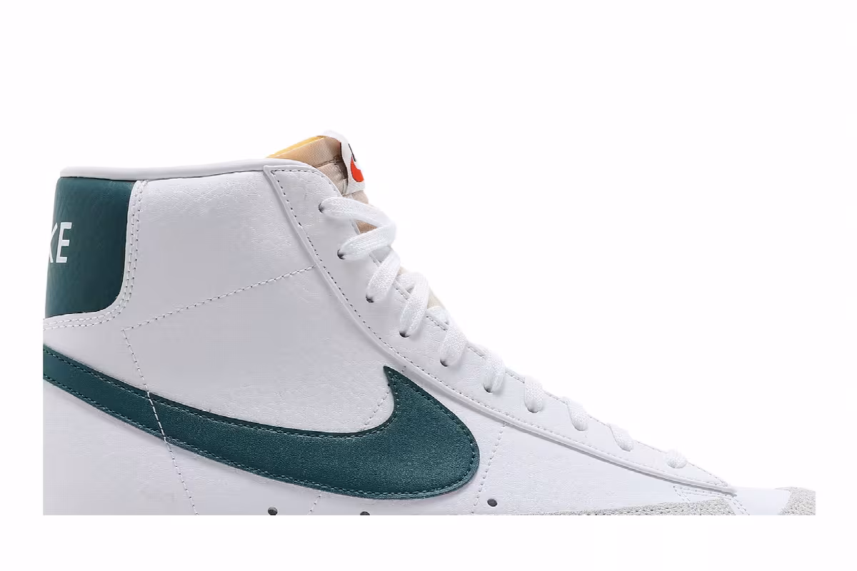 Nike Blazer Mid White Dark Teal Green, view 3