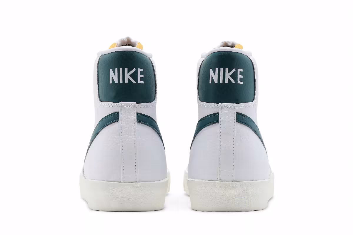 Nike Blazer Mid White Dark Teal Green, view 7