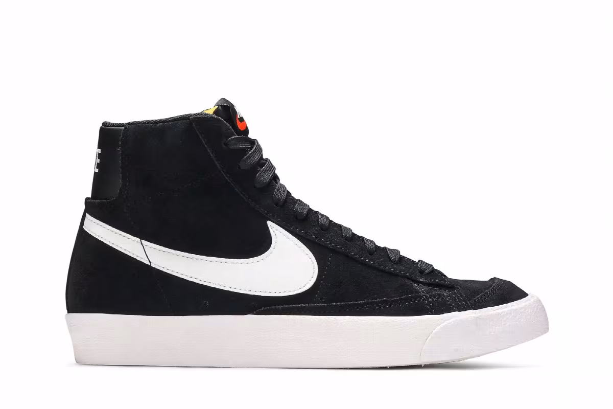 Nike Blazer Mid Black White, view 2