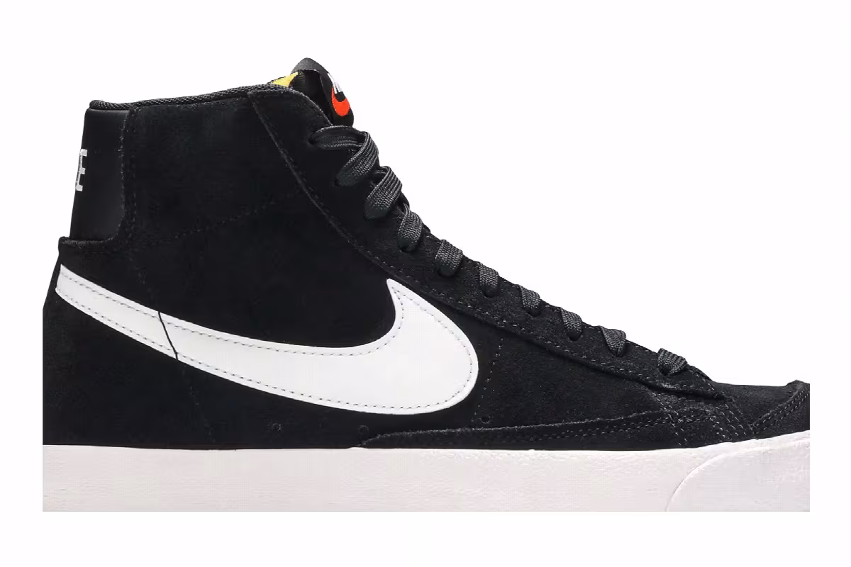 Nike Blazer Mid Black White, view 3