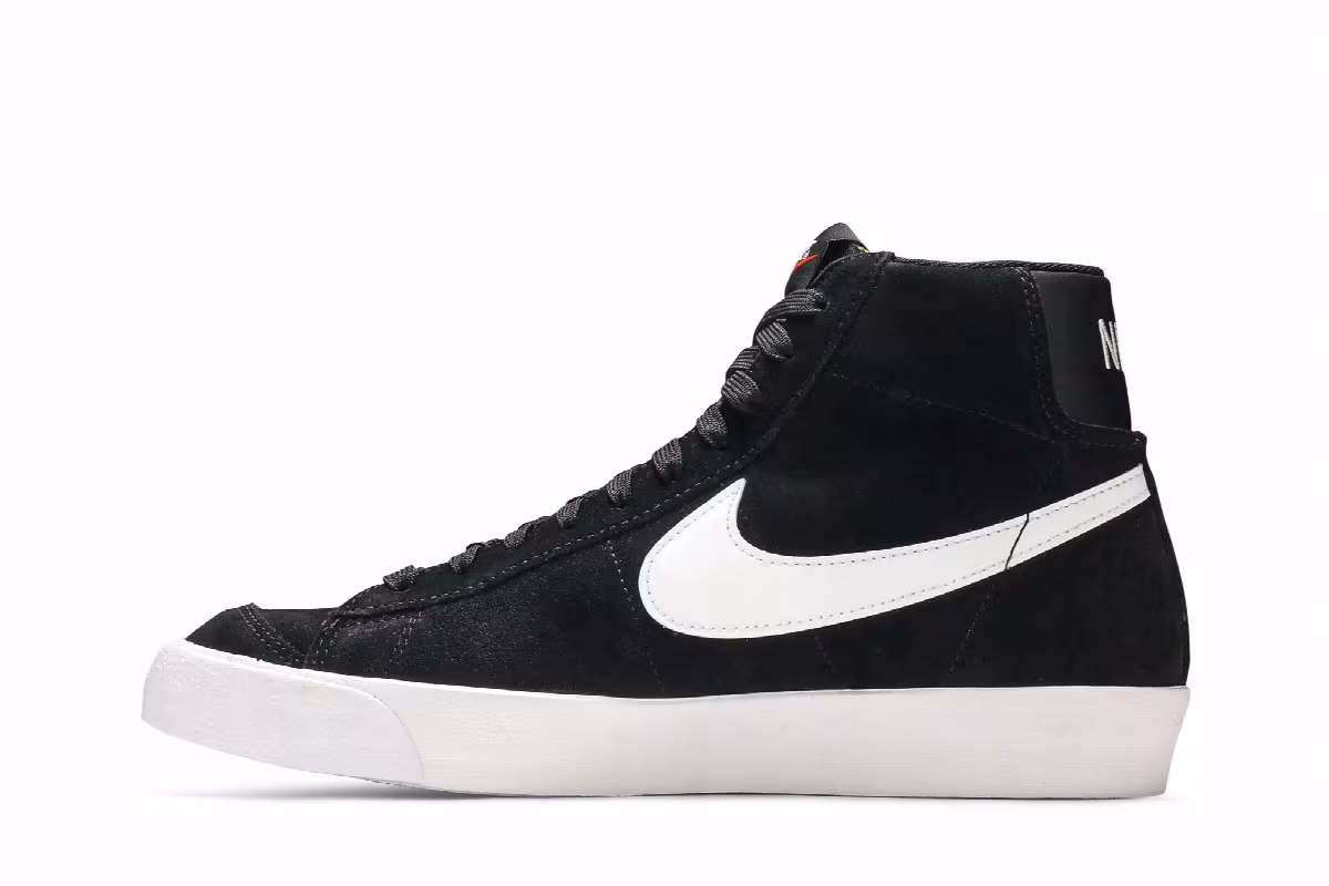 Nike Blazer Mid Black White, view 4