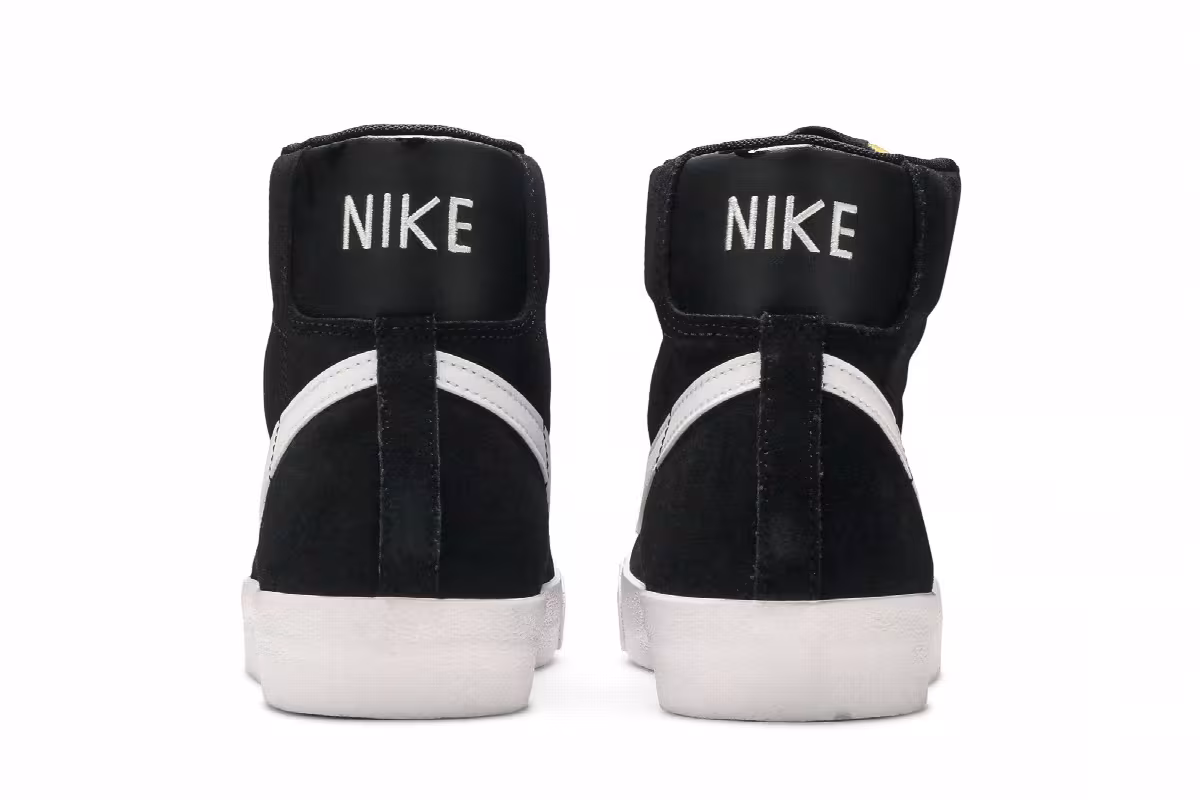 Nike Blazer Mid Black White, view 7