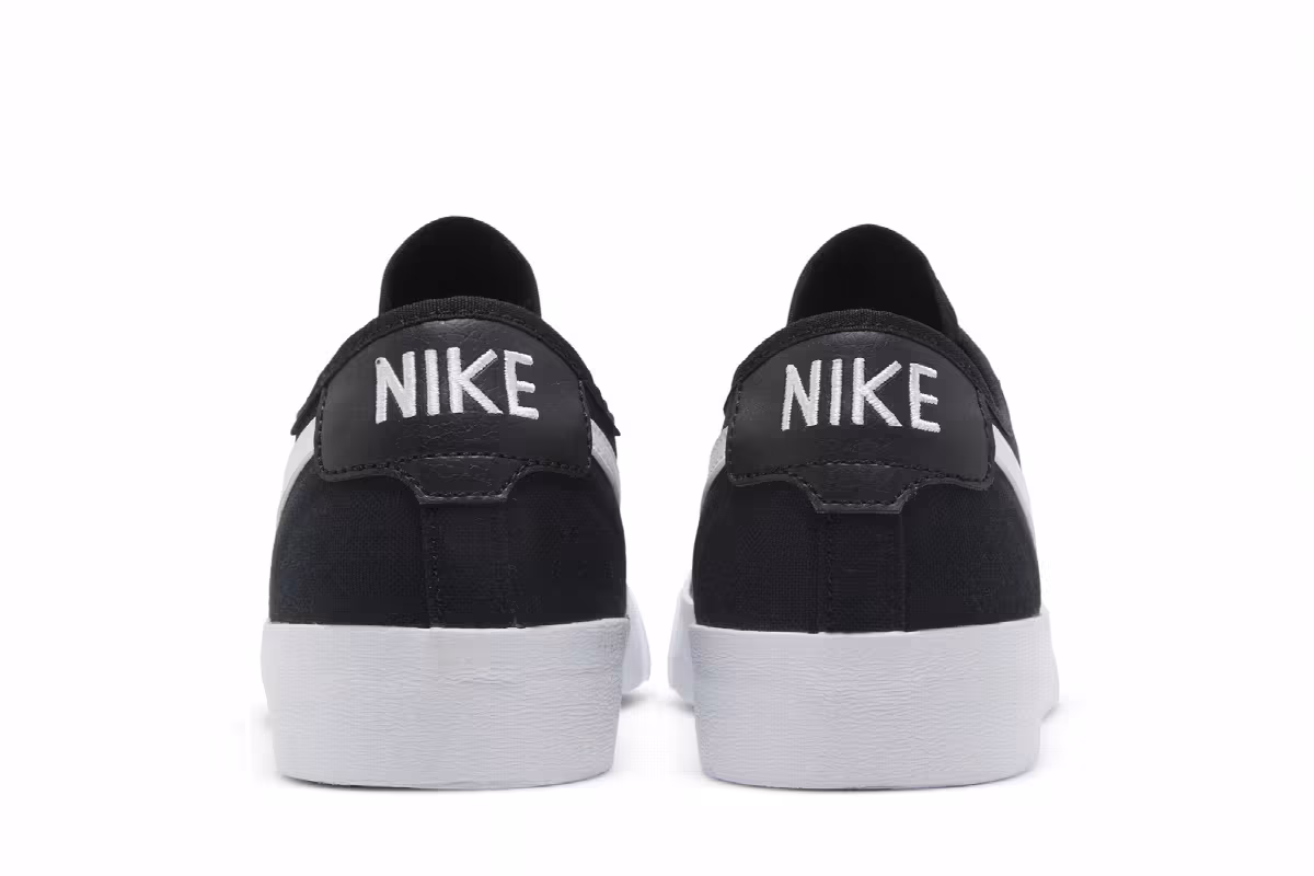 Nike Blazer Court SB Black White, view 7