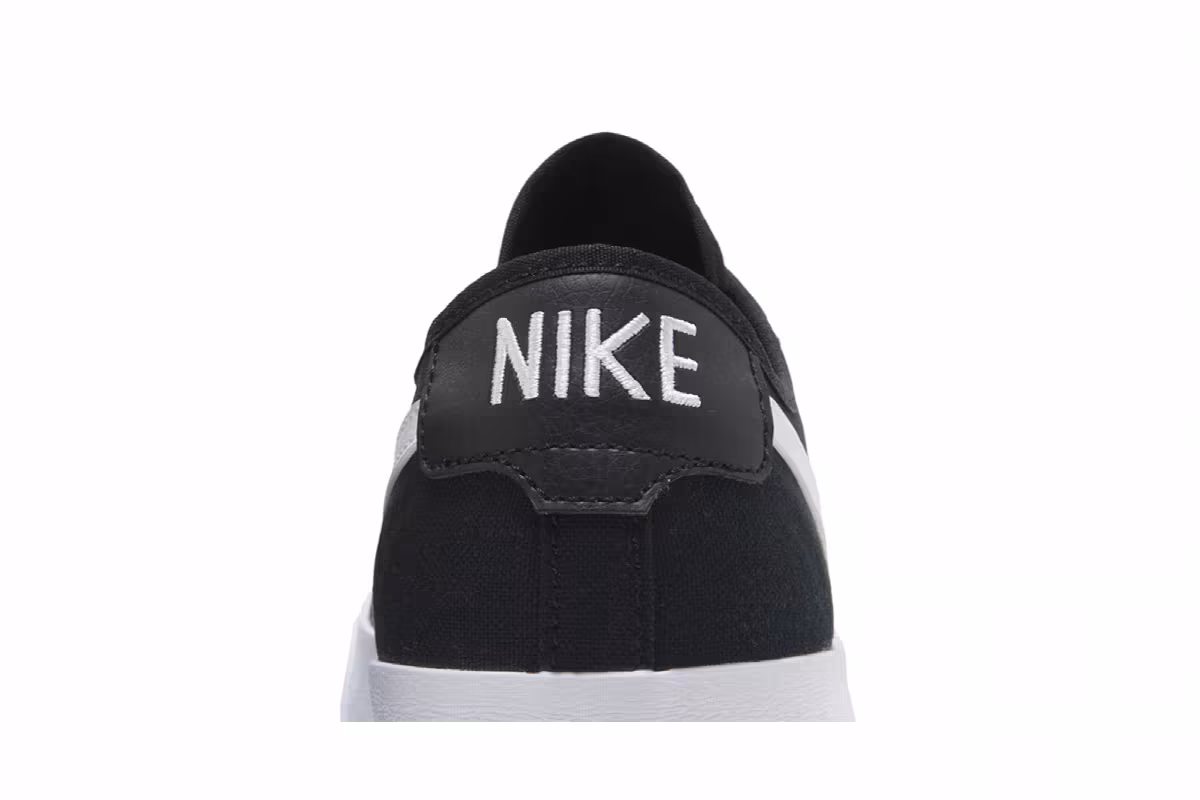 Nike Blazer Court SB Black White, view 8
