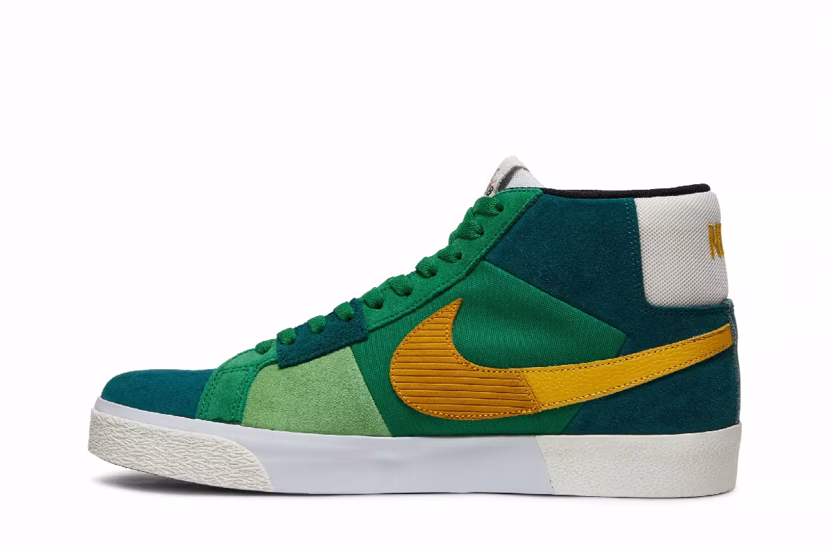 Nike Zoom Blazer Mid Premium SB Mosaic Pack - Aloe Verde, view 4