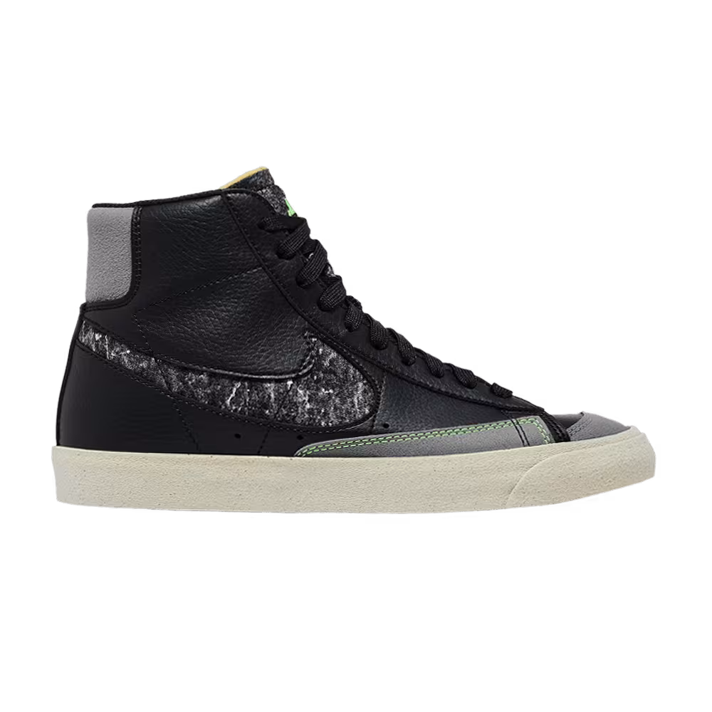 Nike Blazer Mid Recycled Wool - Black Electric Green
