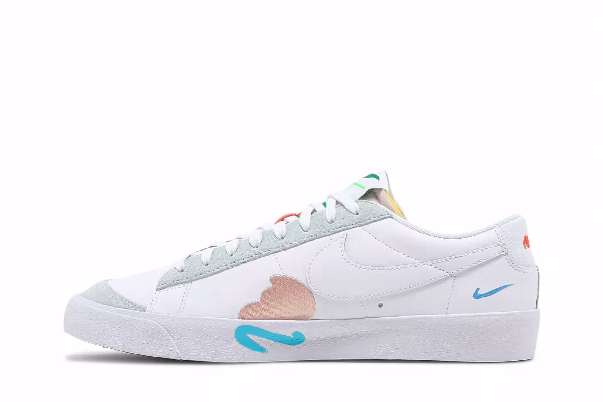 Mayumi Yamase x Nike Blazer Low White Multi, view 4