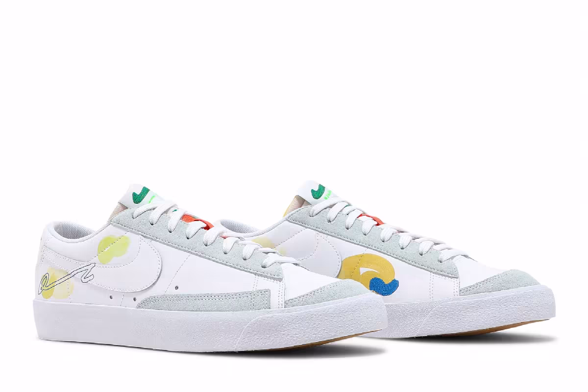 Mayumi Yamase x Nike Blazer Low White Multi, view 9