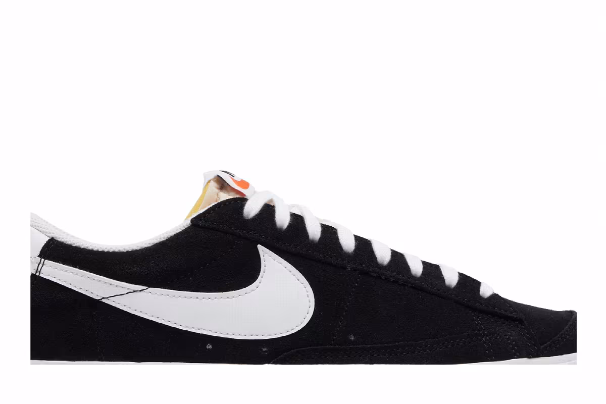 Nike Blazer Low Black White, view 3