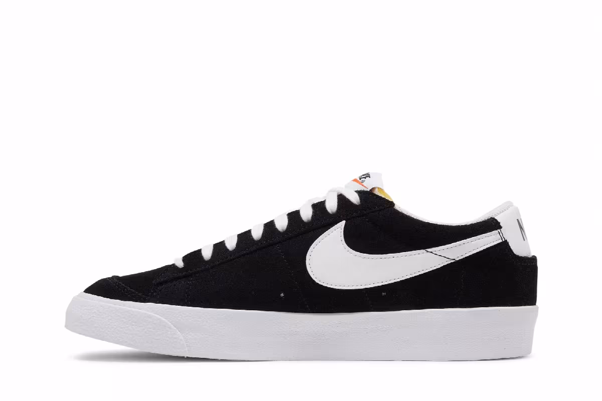 Nike Blazer Low Black White, view 4