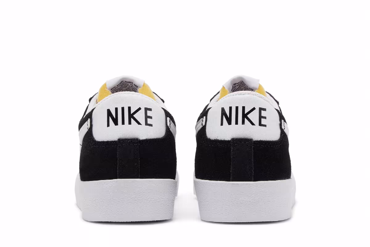 Nike Blazer Low Black White, view 7