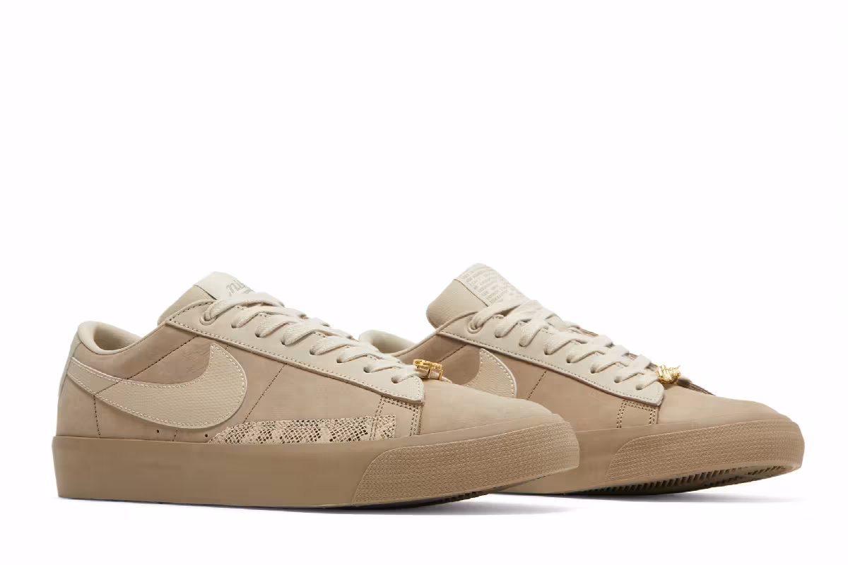 Forty Percent Against Rights x Nike Blazer Low SB Khaki, view 9