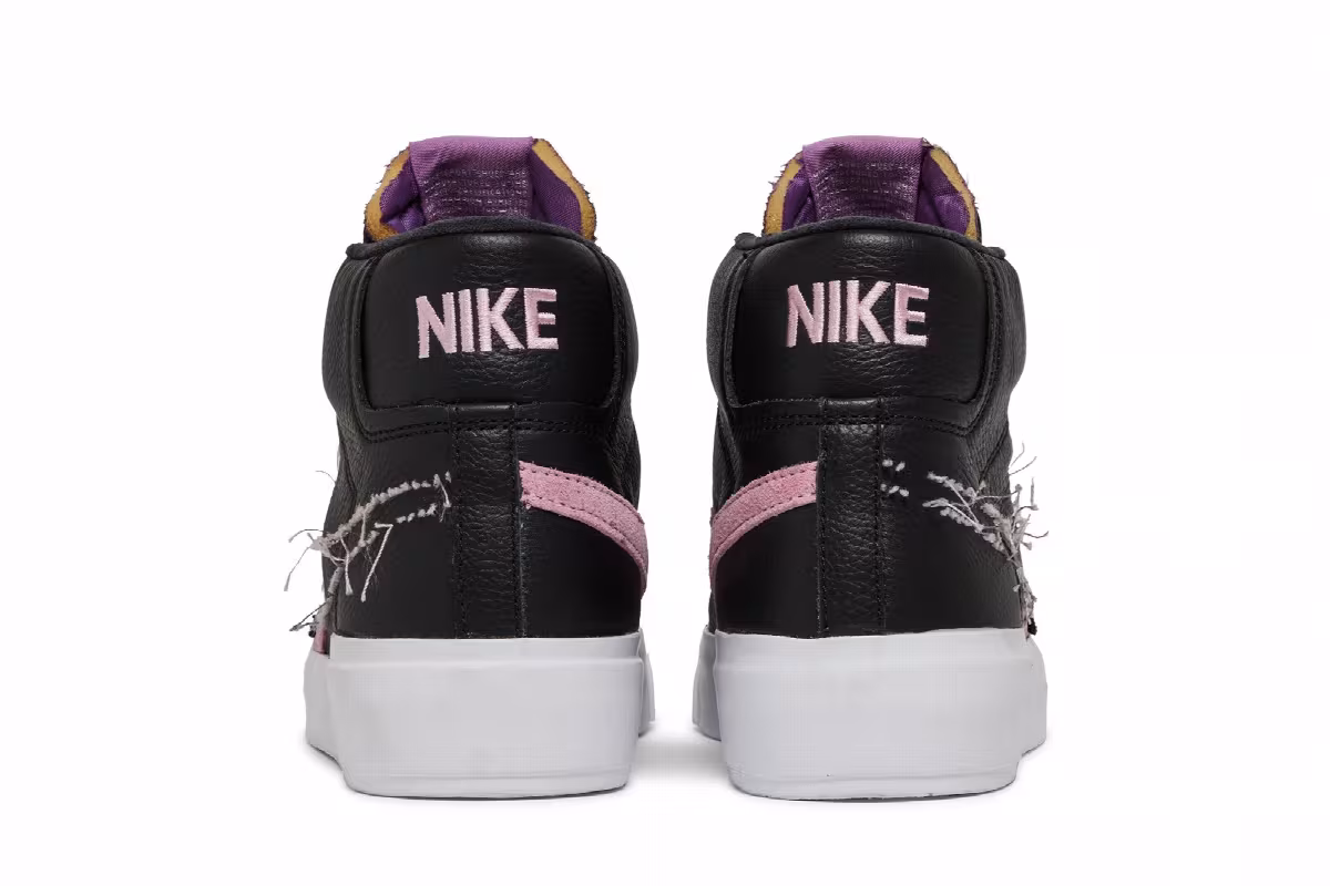 Nike Zoom Blazer Mid Edge SB Black Pink Rise, view 7