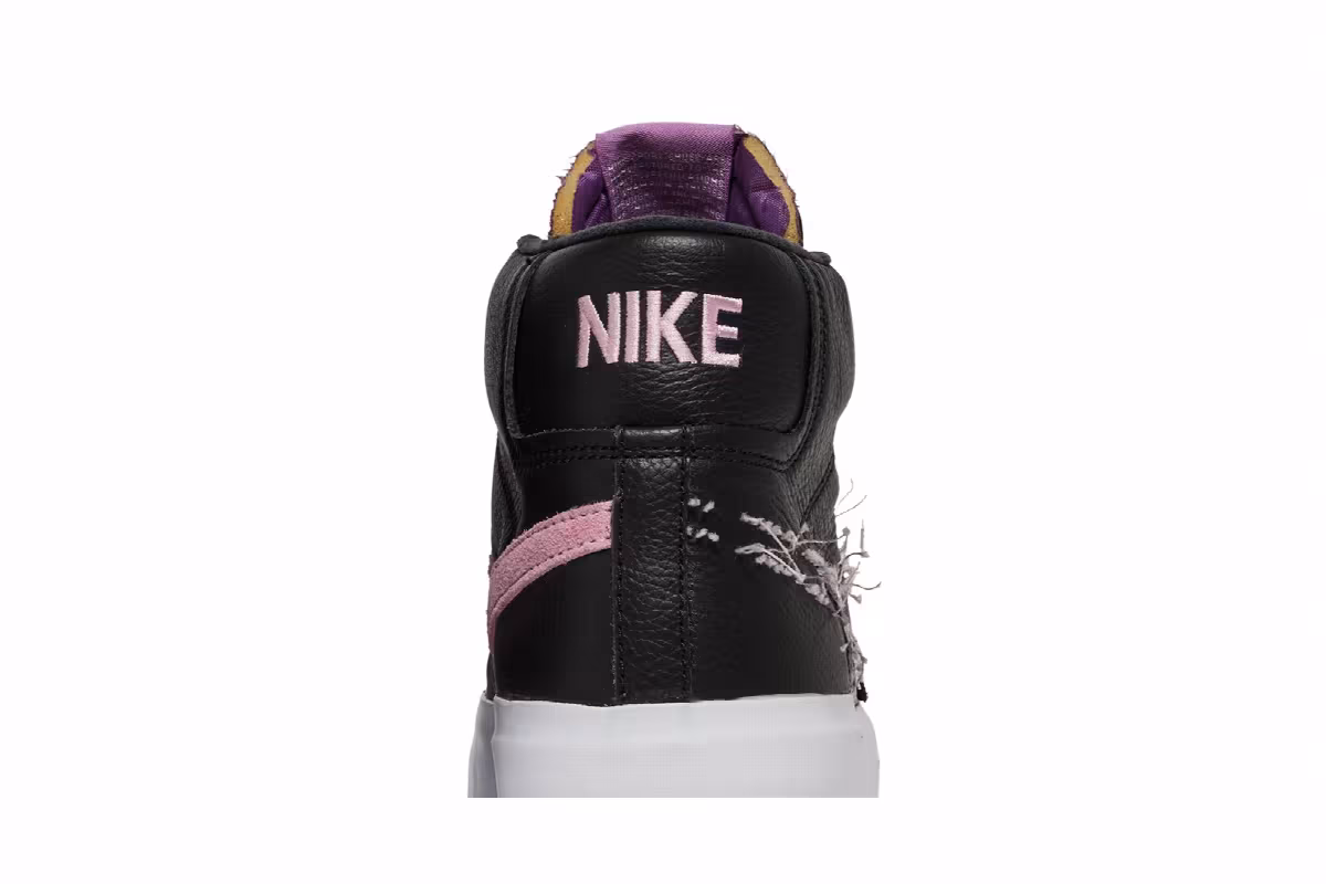 Nike Zoom Blazer Mid Edge SB Black Pink Rise, view 8
