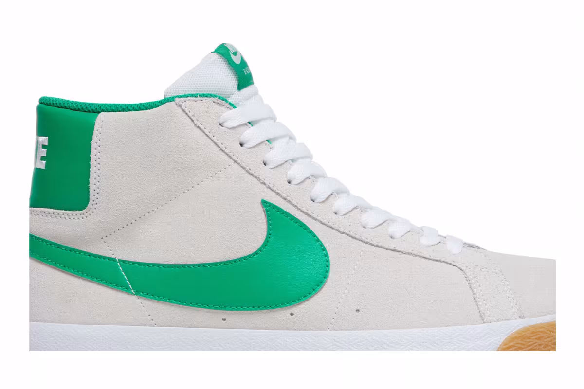 Nike Zoom Blazer Mid SB White Lucky Green, view 3