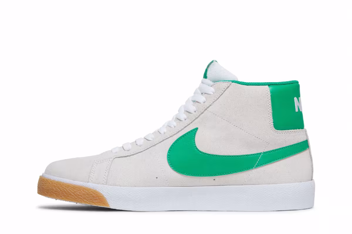 Nike Zoom Blazer Mid SB White Lucky Green, view 4