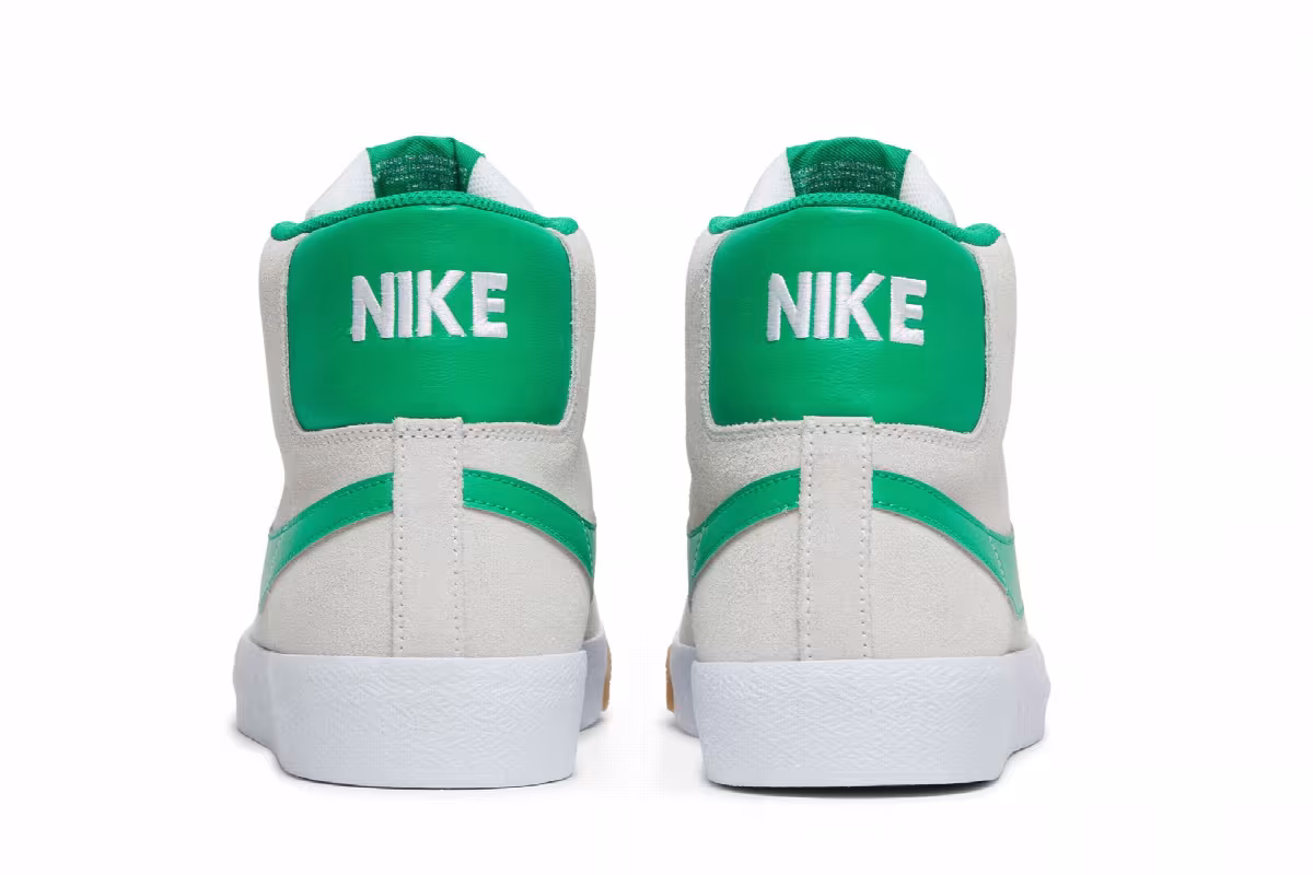 Nike Zoom Blazer Mid SB White Lucky Green, view 7
