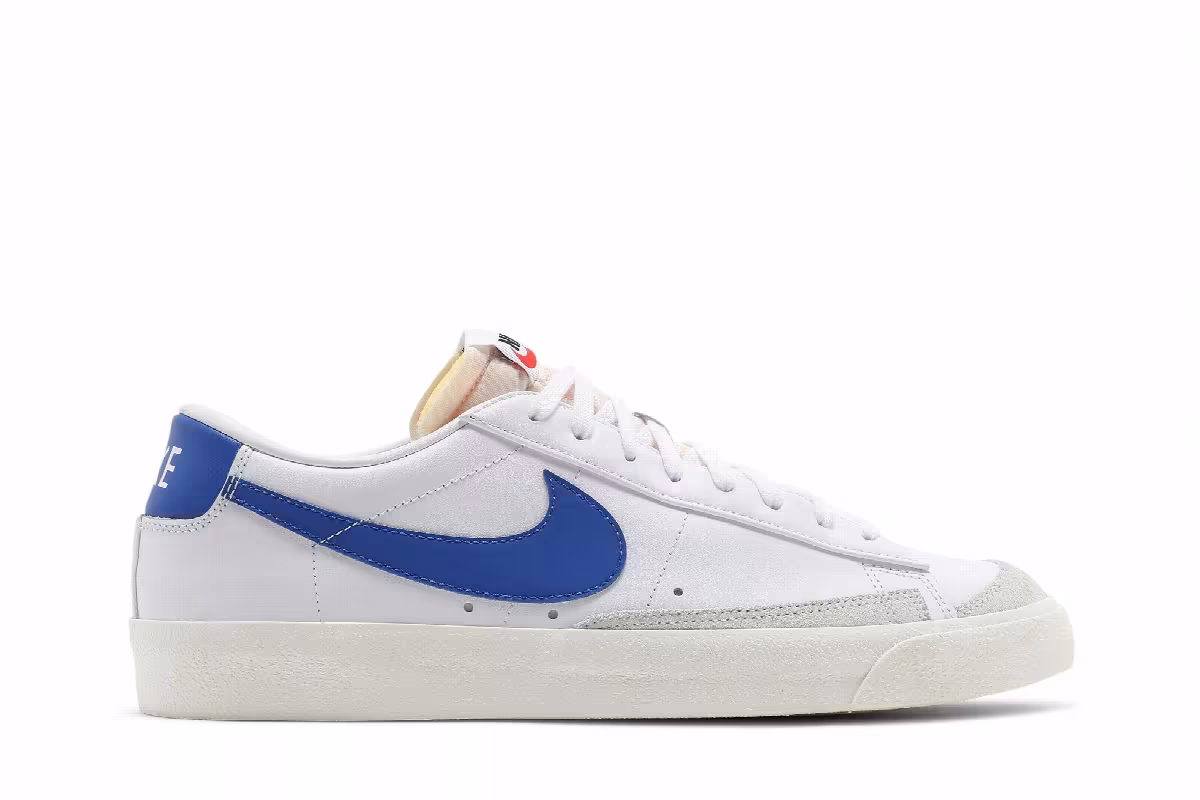 Nike Blazer Low White Hyper Royal, view 2