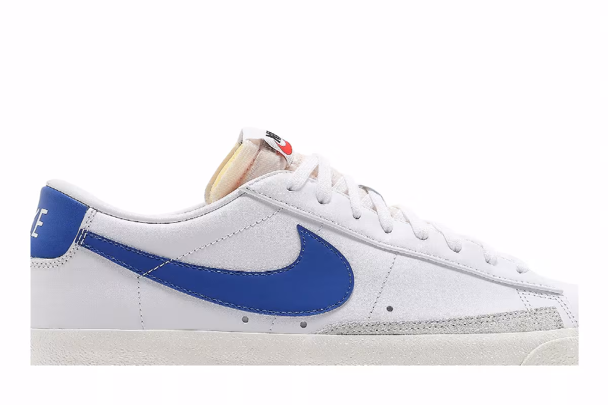 Nike Blazer Low White Hyper Royal, view 3