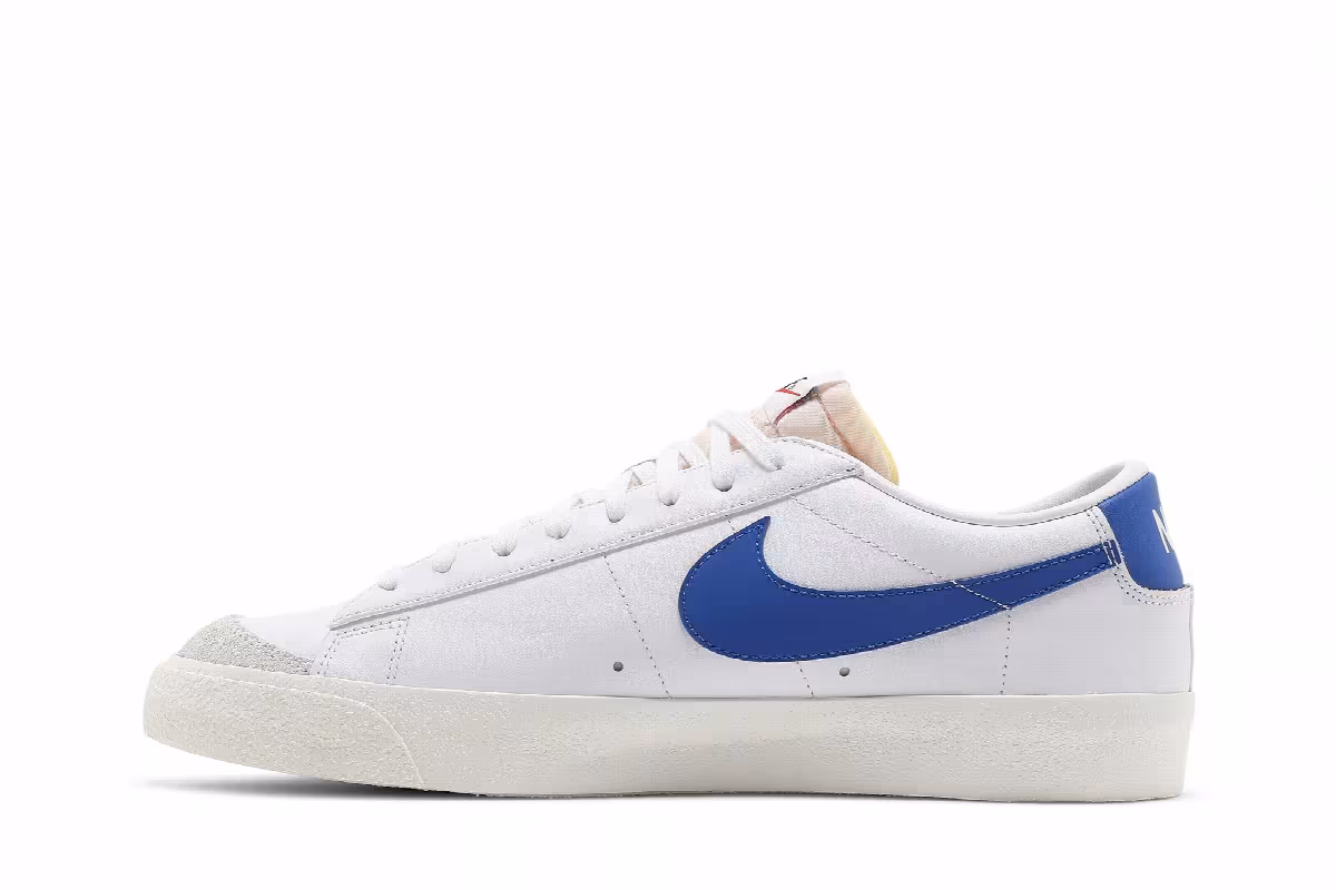 Nike Blazer Low White Hyper Royal, view 4