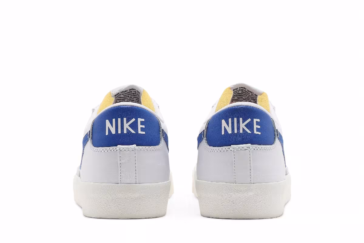 Nike Blazer Low White Hyper Royal, view 7