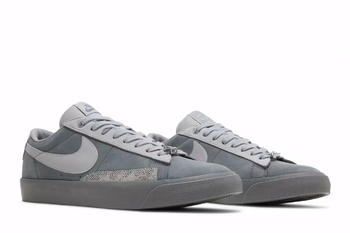 Forty Percent Against Rights x Nike Blazer Low SB Cool Grey, view 9