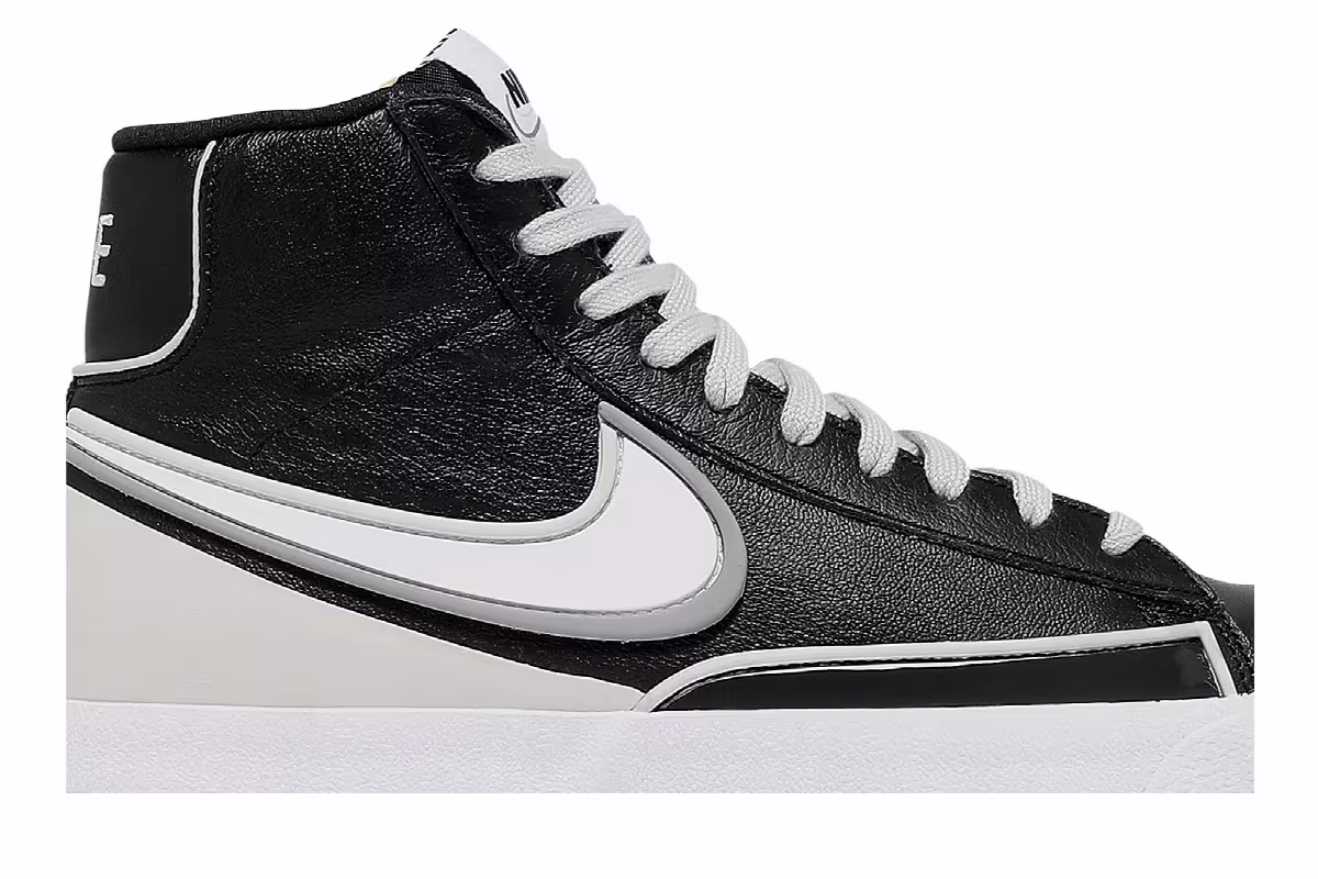 Nike Blazer Mid Black White, view 3
