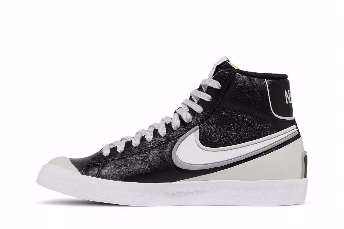 Nike Blazer Mid Black White, view 4