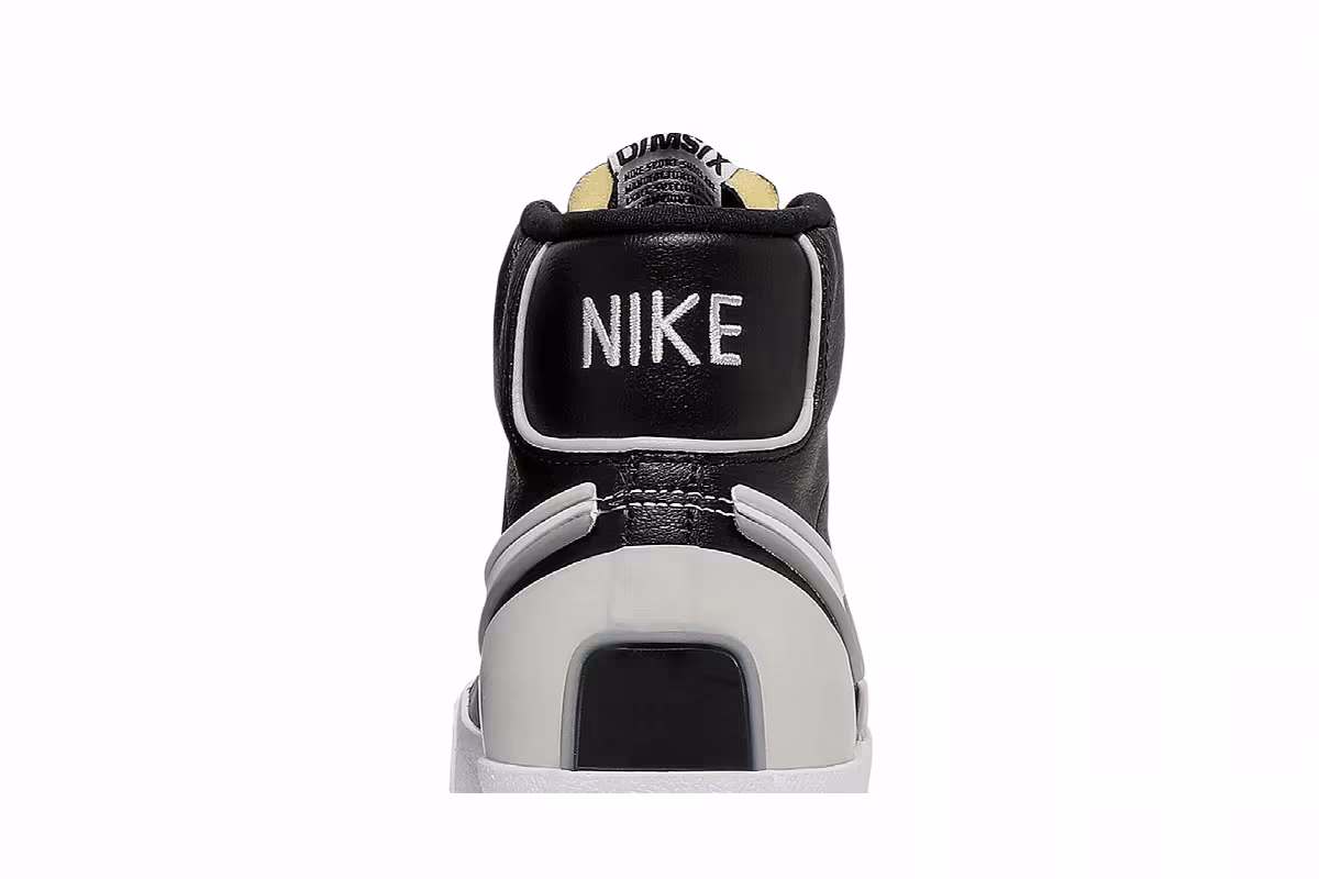 Nike Blazer Mid Black White, view 8