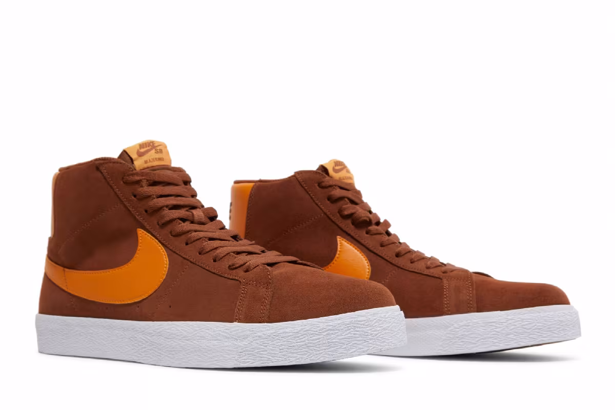 Nike Zoom Blazer Mid SB Pecan Light Curry, view 9