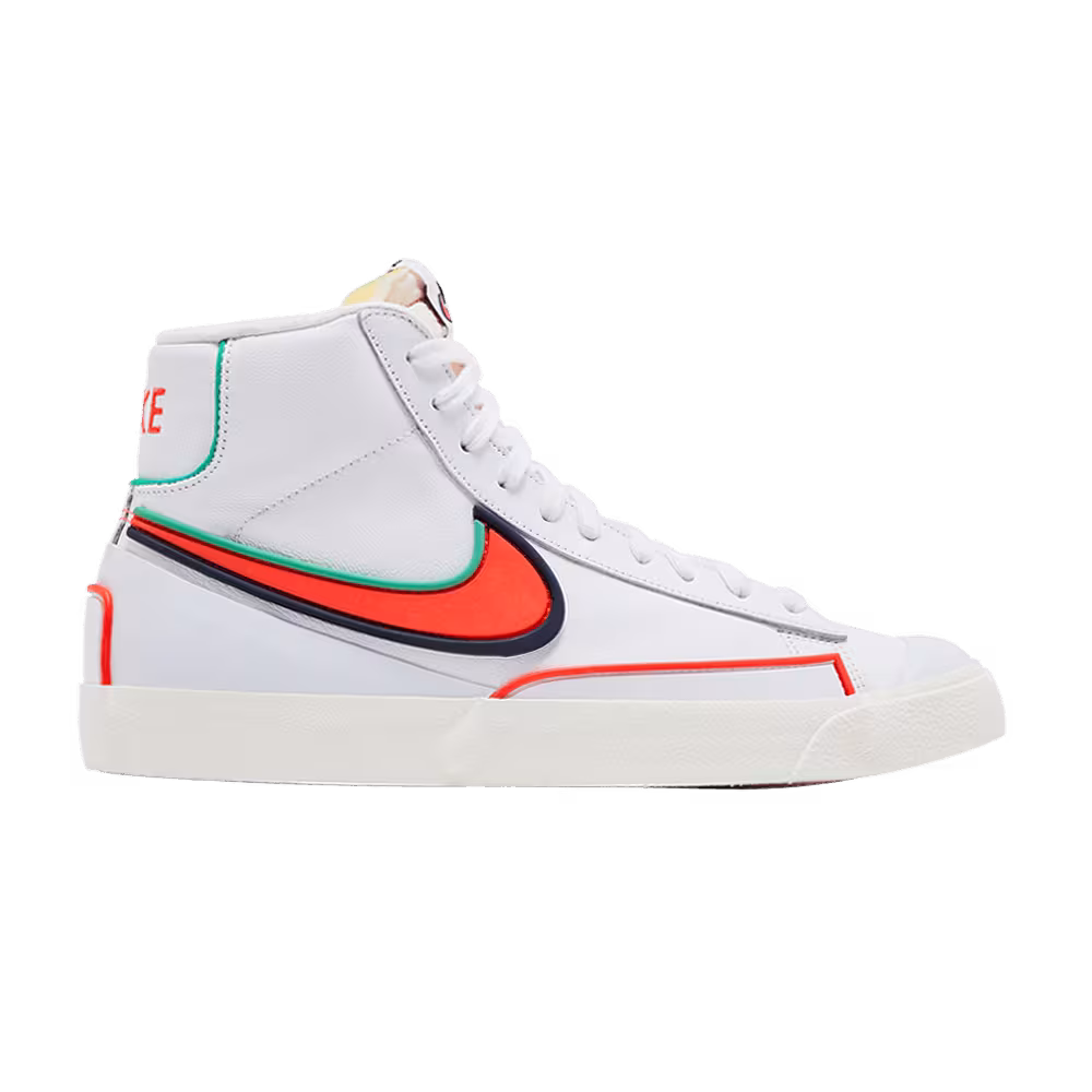 Nike Blazer Mid White Blue Void Crimson