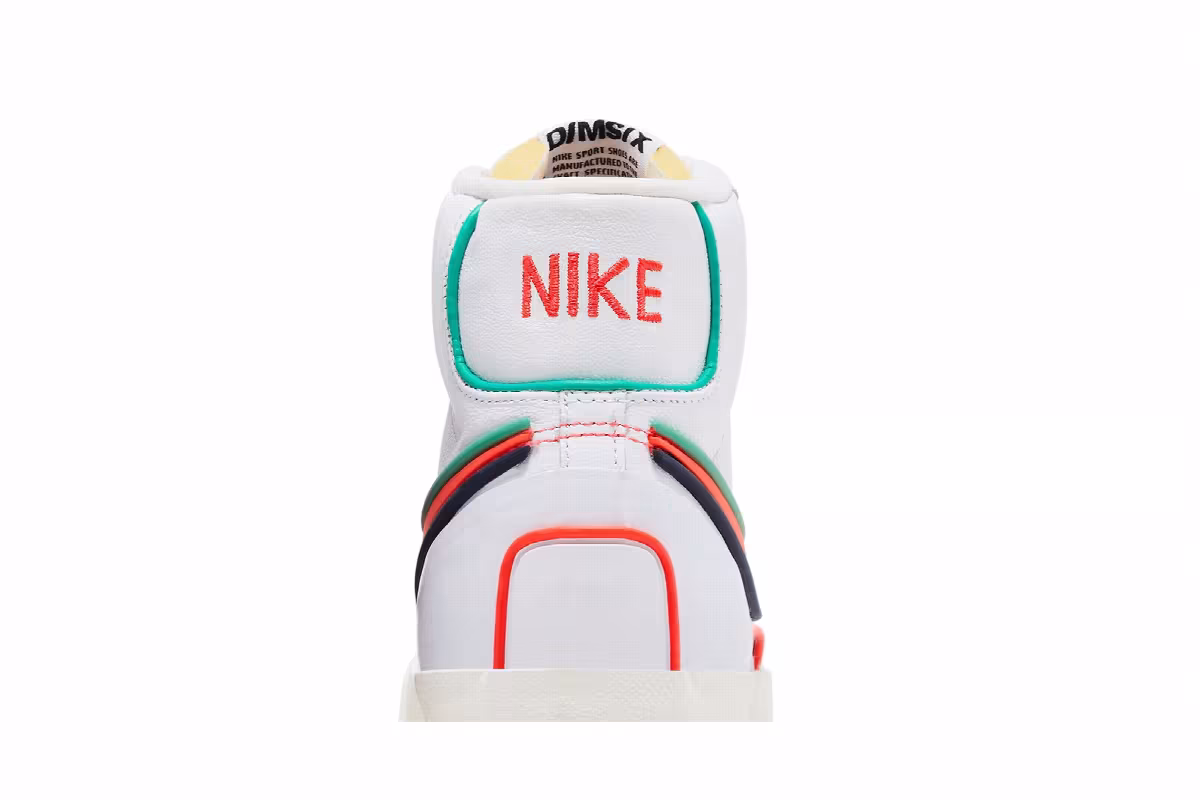 Nike Blazer Mid White Blue Void Crimson, view 8